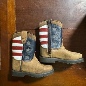 Cody James Kids Patriotic Brown Boots